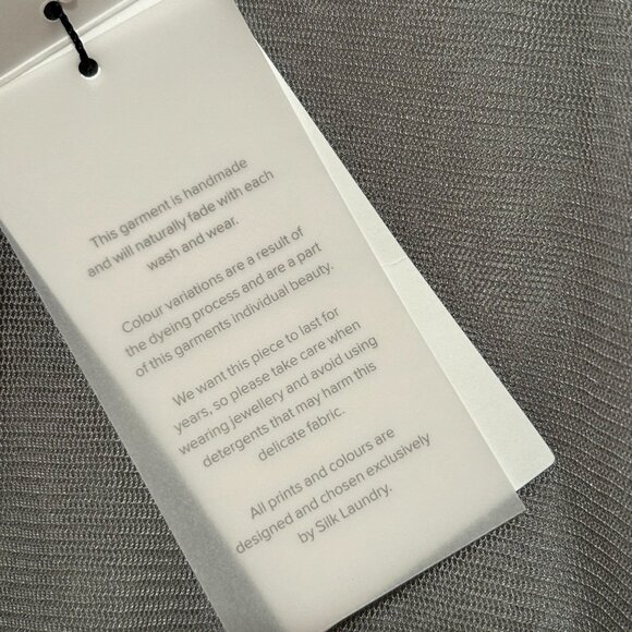 NWT Silk Laundry Mesh longsleeve top- Moon - Picture 8 of 9